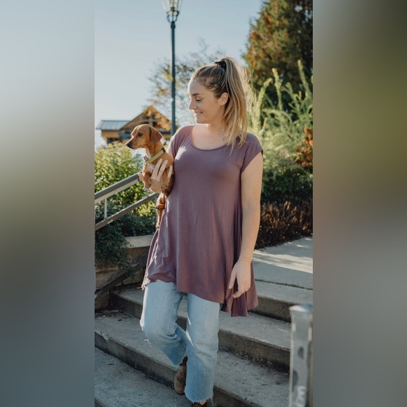 Isaac Liev  Batwing SleeveT-Shirt Blouse Isaac‎ Liev Women'sDolman Size XL Brown - Picture 2 of 16